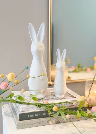 Conejos blancos altos (2 Tamaños)