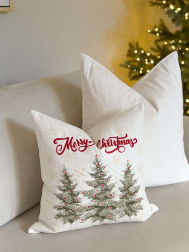 [9750.N18SC] Forro de cojin con estampado navideño