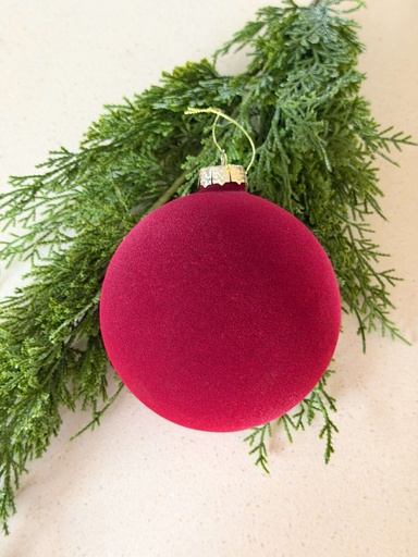 [56133B-BU] Esfera velvet roja